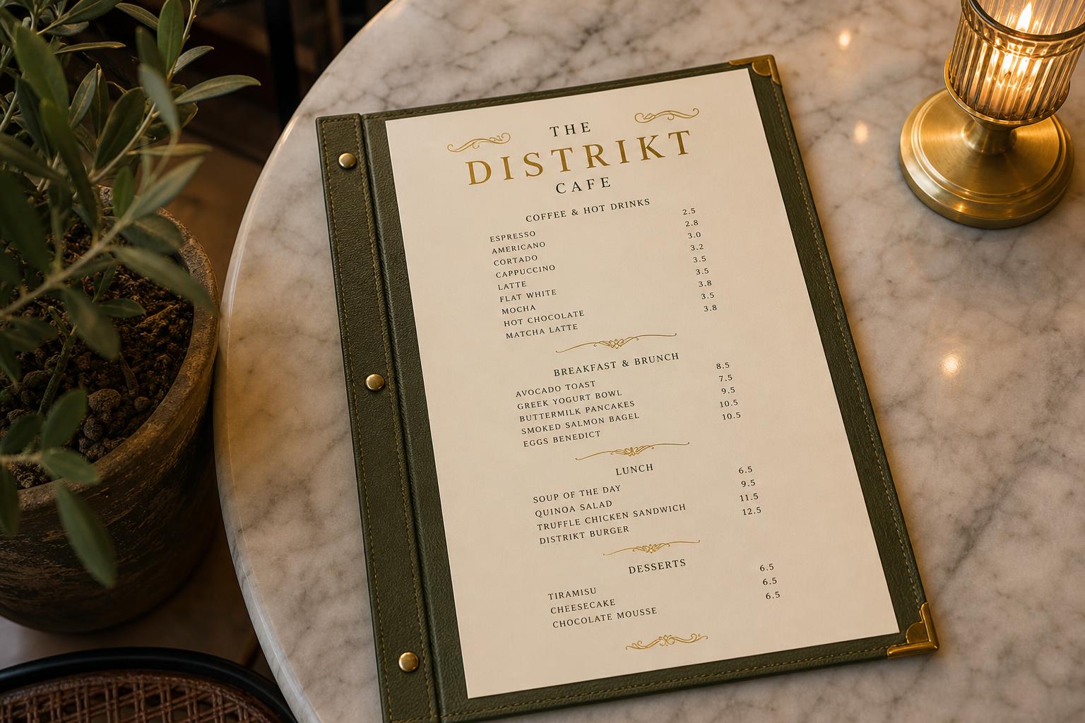 The Menu Card